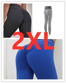 Plaid Leggings Fitness Yoga Pants Women's Seamless High Waist Breathable Gym Leggings (Option: 3Colors set-2XL)