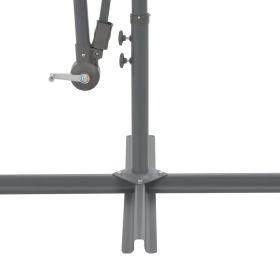 vidaXL Cantilever Garden Parasol with Aluminum Pole 118.1" Anthracite (Option: as picture)