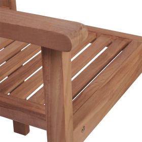 vidaXL Stackable Garden Chairs 4 pcs Solid Teak Wood (Option: as picture)