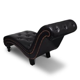 vidaXL Chaise Longue Brown Faux Leather (Option: as picture)