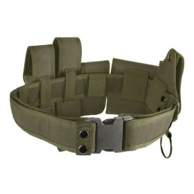 Adjustable Utility Tools Belt Law Enforcement Quick-Release Belt (Type: Tools Belt, Color: Green)