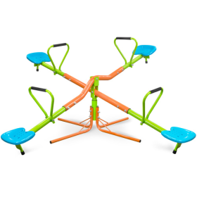 Outdoor Playground Four-seater Seesaw For Children 360 Degree Rotation Is Suitable For Children Over 3 Years Old (Option: Multicolored)