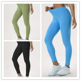 Women's Yoga Pants High Waist Lift High Elastic Tight Fitness Trousers (Option: Set1-XL)